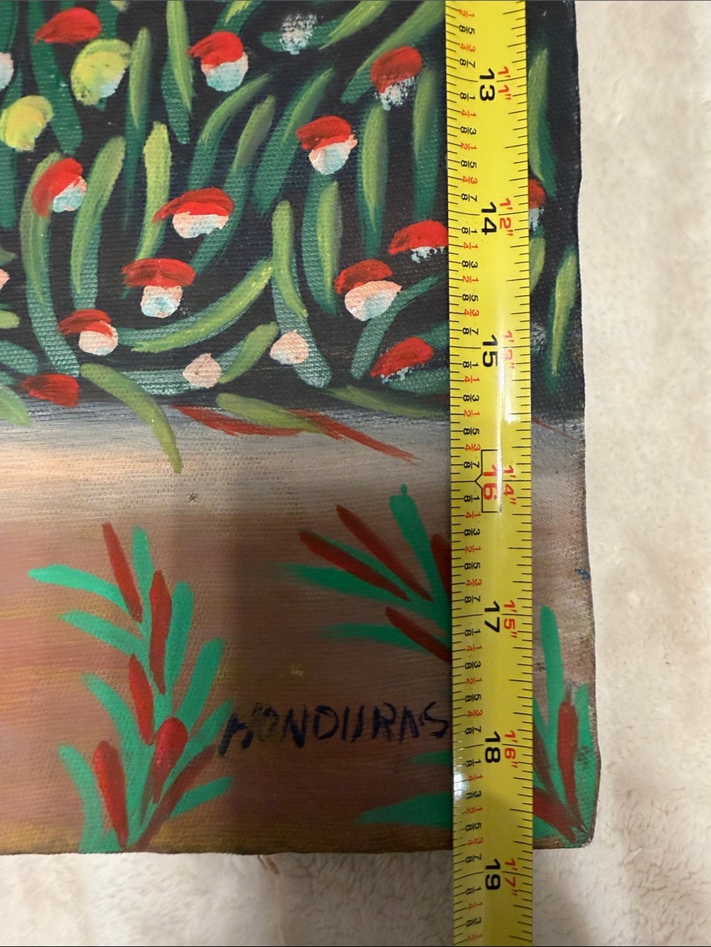 Hand-Painted Multi-Color Home Art Wall Canvas - Picture 6 of 12